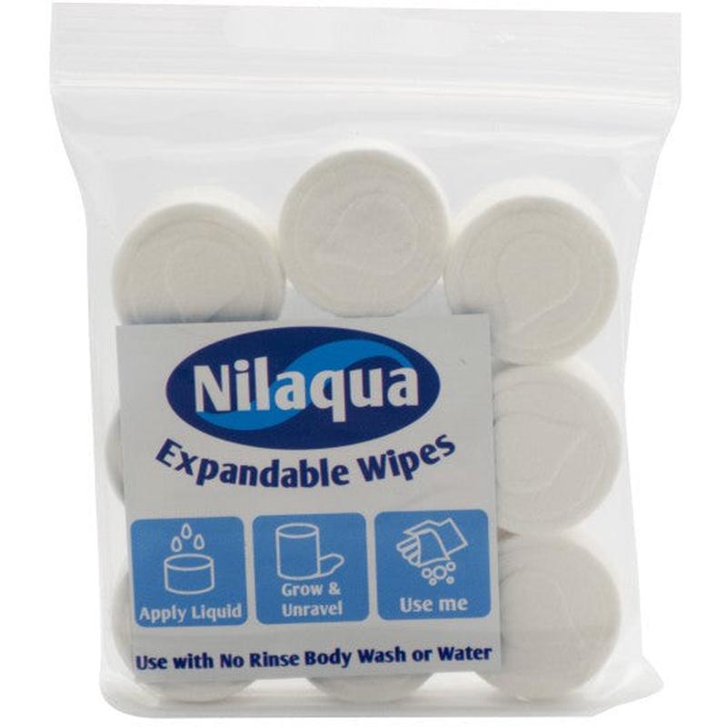 Nilaqua Expandable Wipes - Pack of 9