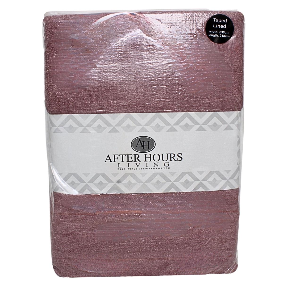 Curtain Paula Taped Pink 230x218 Each