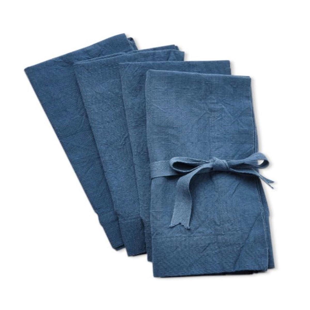 Blue Threads Slub Napkin 4/Set