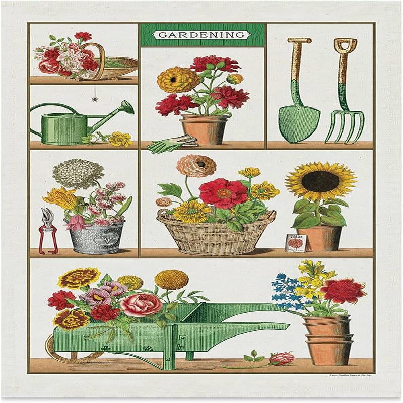 Cavallini & Co. Tea Towel - Gardening