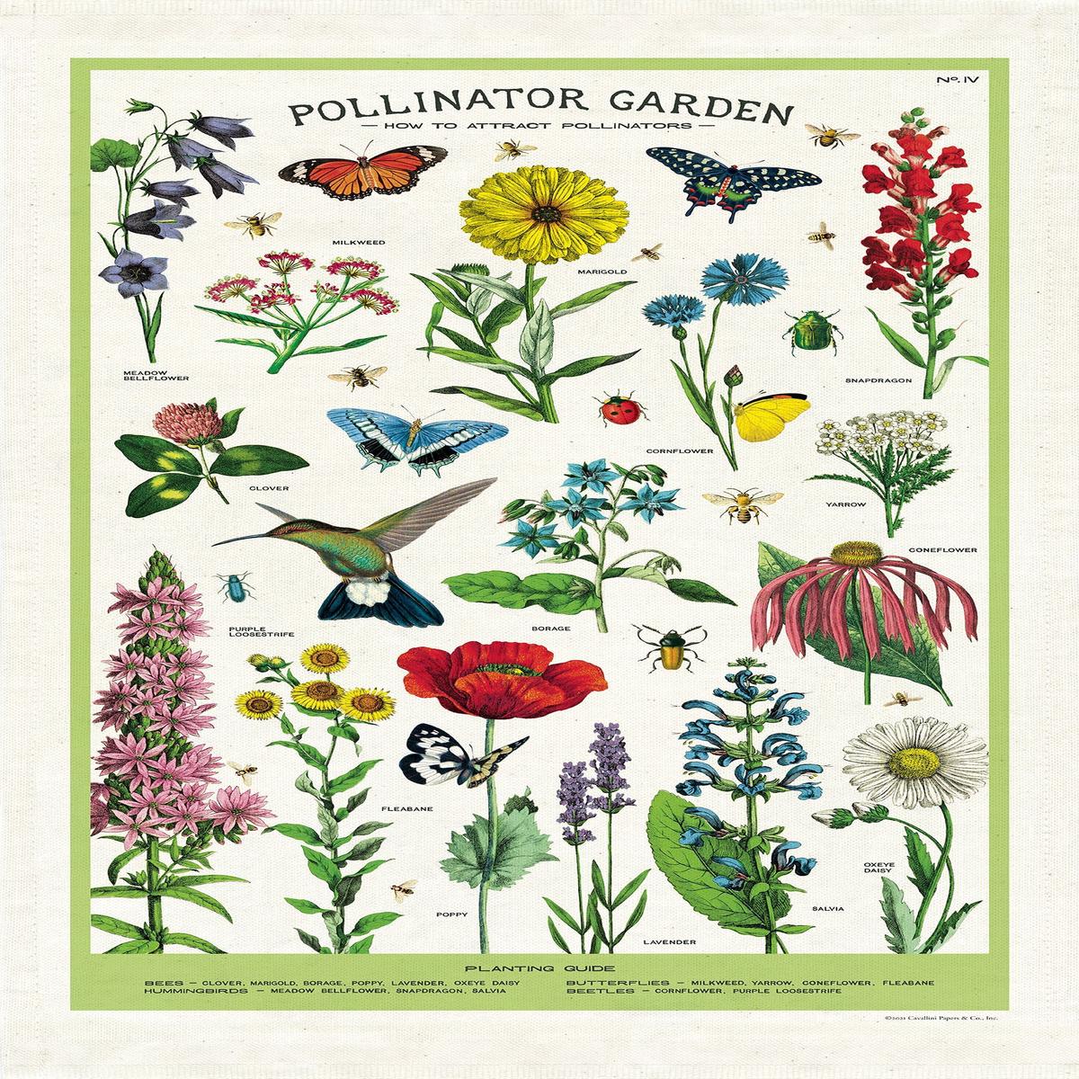 Cavallini & Co. - Tea Towel - Pollinator