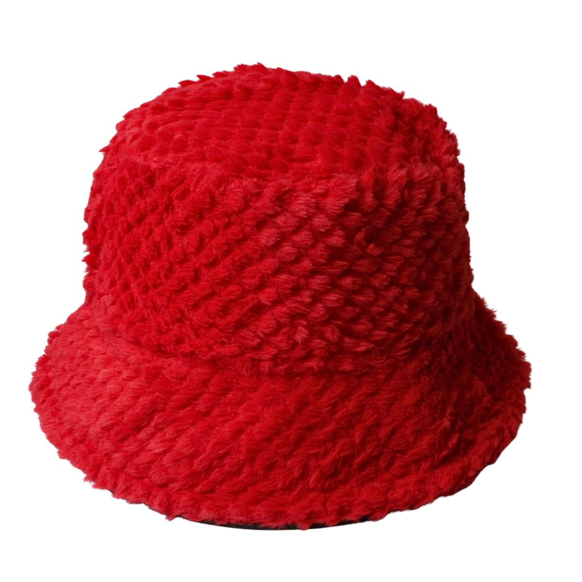 Hat Furry Red A