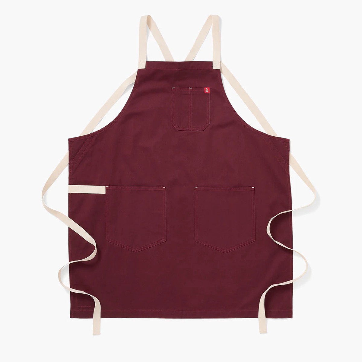 Hedley Bennett Crossback Apron - House Red