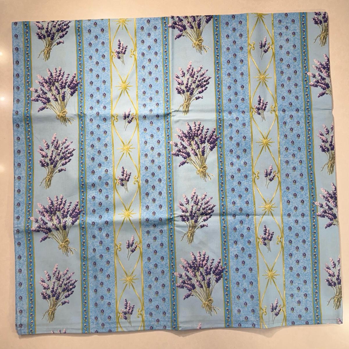 Le Cluny- Provence Lavender Blue Tablecloth (58" Square)