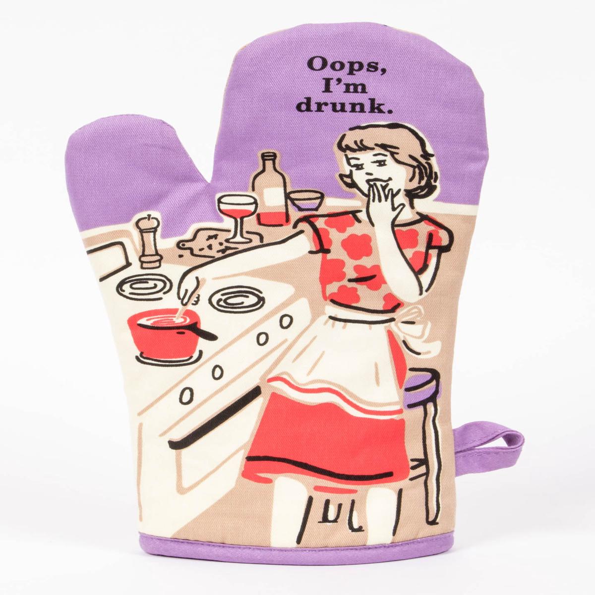 Blue Q - Oven Mitt - Oops I'm Drunk