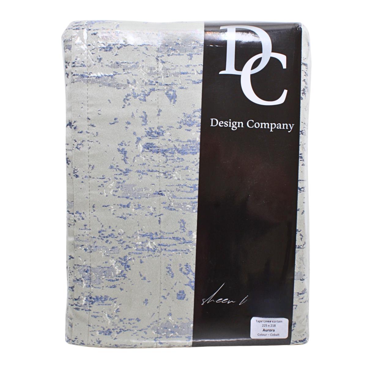 CURTAIN AURORA COBALT 225X218
