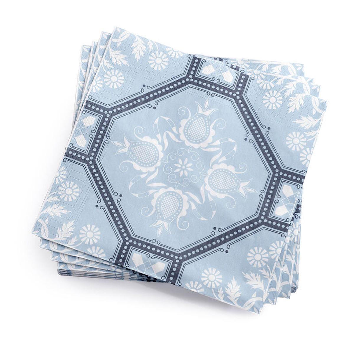 Le Jacquard Franais- Hacienda Blue Paper Napkin
