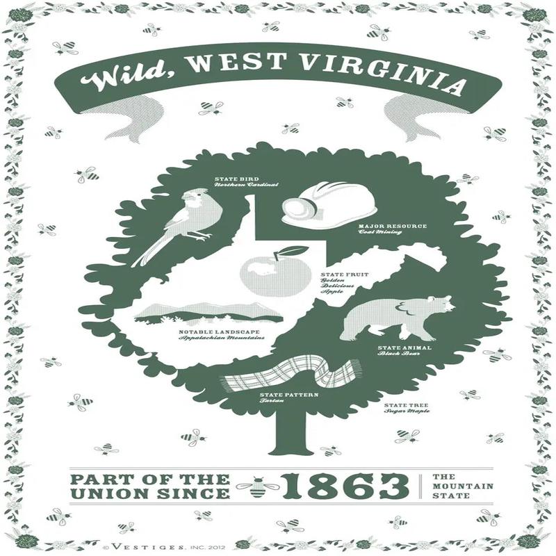 West Virginia Kitchen Towel
