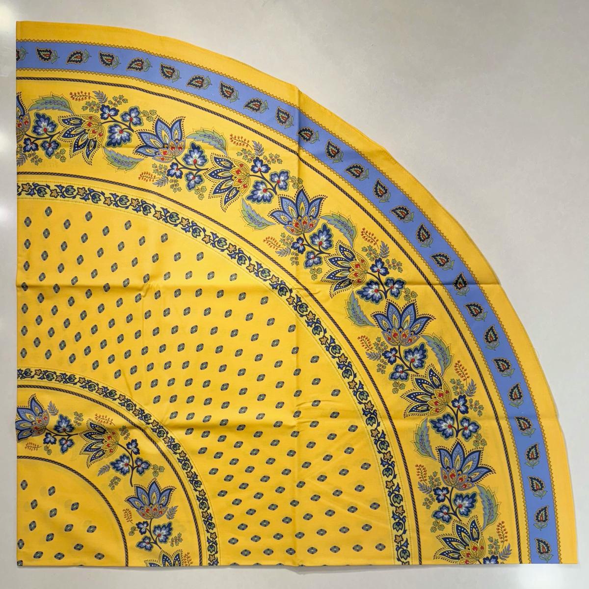 Le Cluny- Provence Lisa Yellow Tablecloth (70" Round)