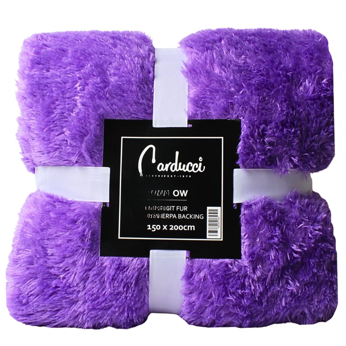 THROW BUNNY RABBIT FUR PURPLE A