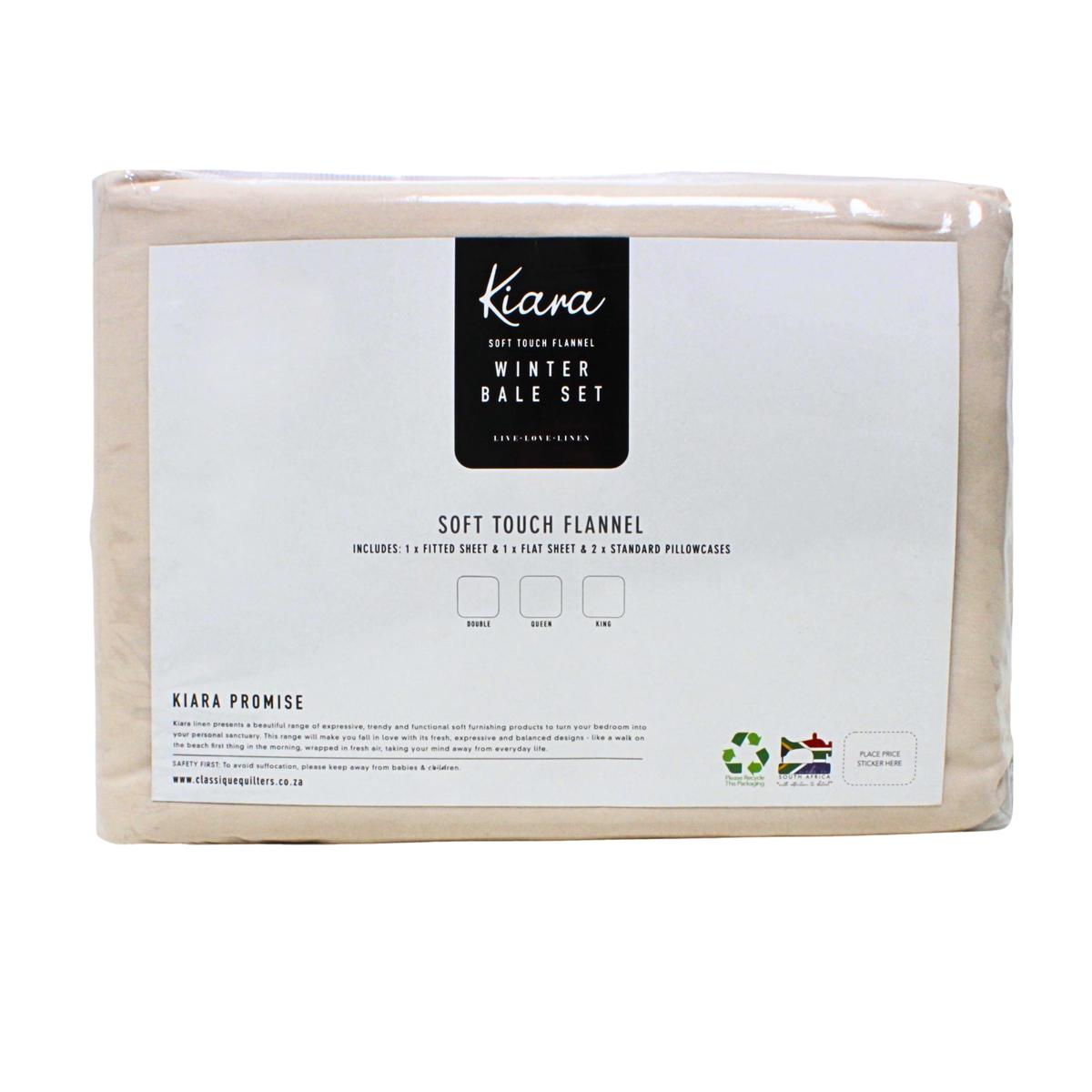 WINTER SHEET SET 4PCE TAUPE KING