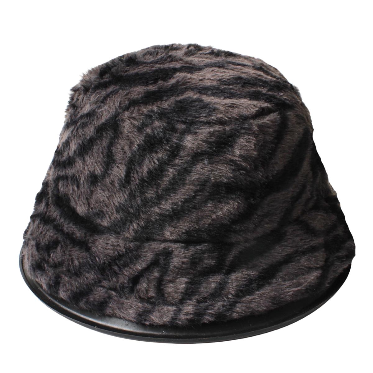 Hat Bucket Fluffy D/Grey