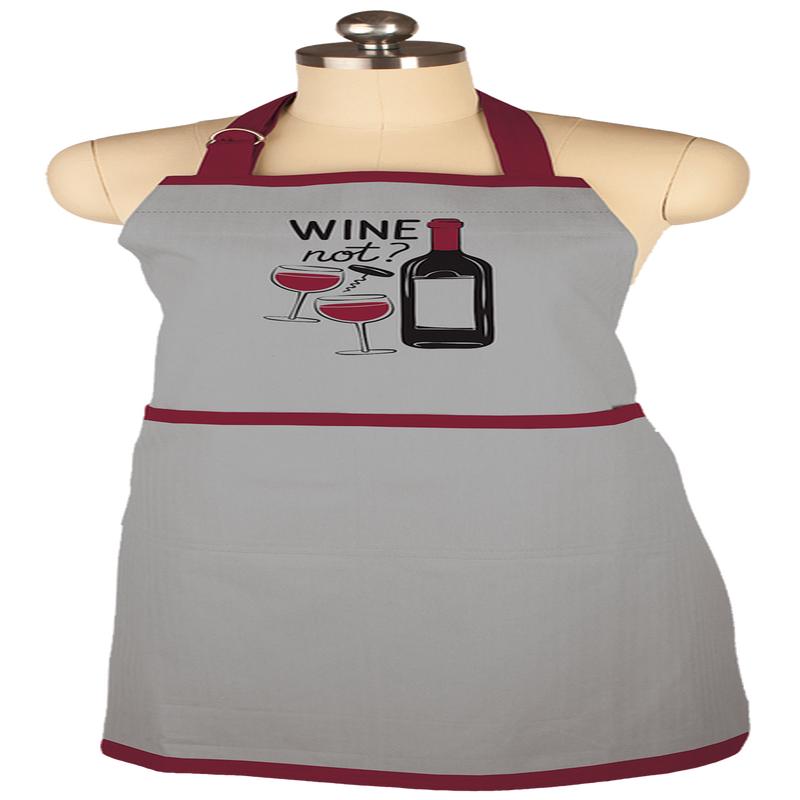 MU Kitchen- Apron- Wine Not