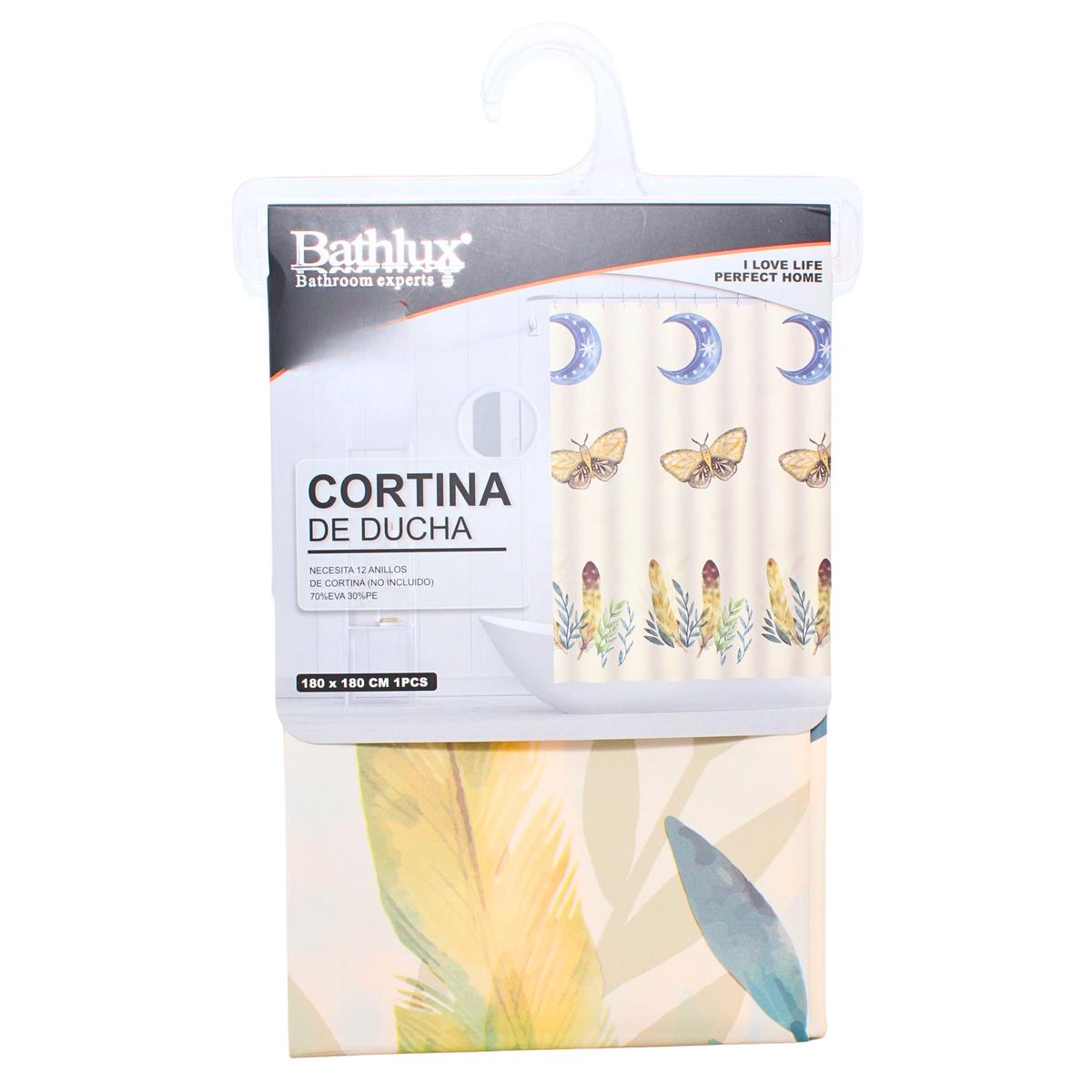 SHOWER CURTAIN PRT 180X180 550 B/FLY MUSHROOM