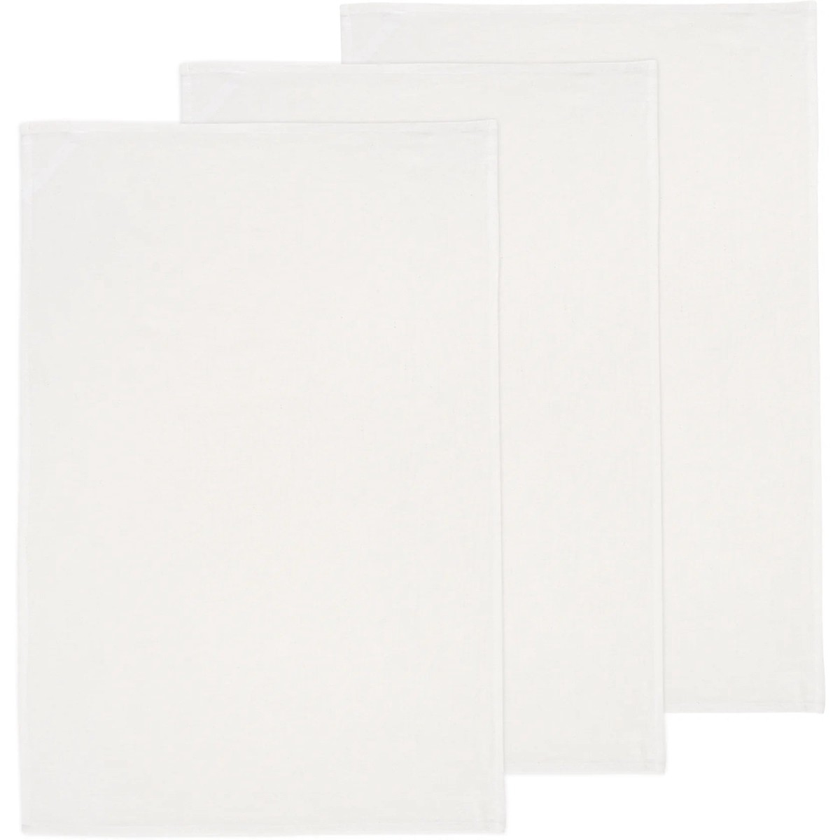 Unbleached White Bakers Floursack Dishtowels, Set of 3