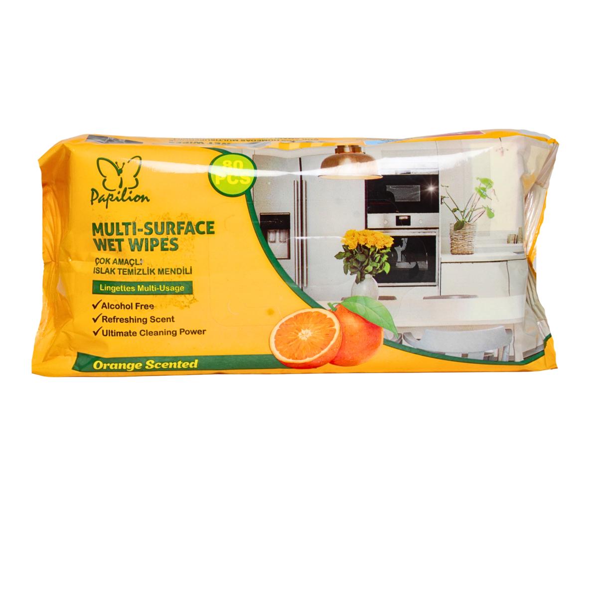 Wet Wipes Papilion Padex 80's Orange
