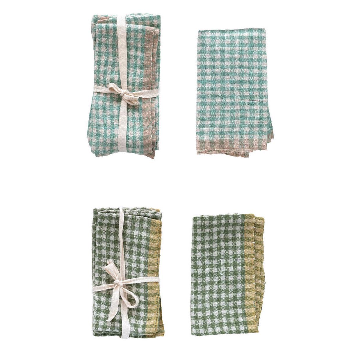 Woven Linen Napkins, Set of 4