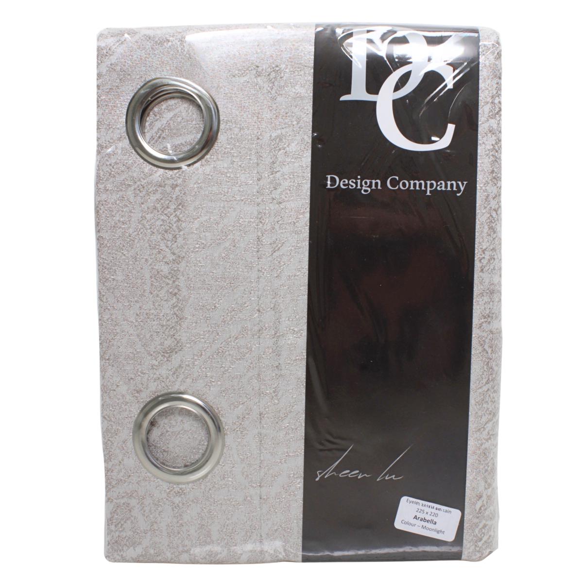 CURTAIN EYELET ARABELLA MOONLIGHT 225X220