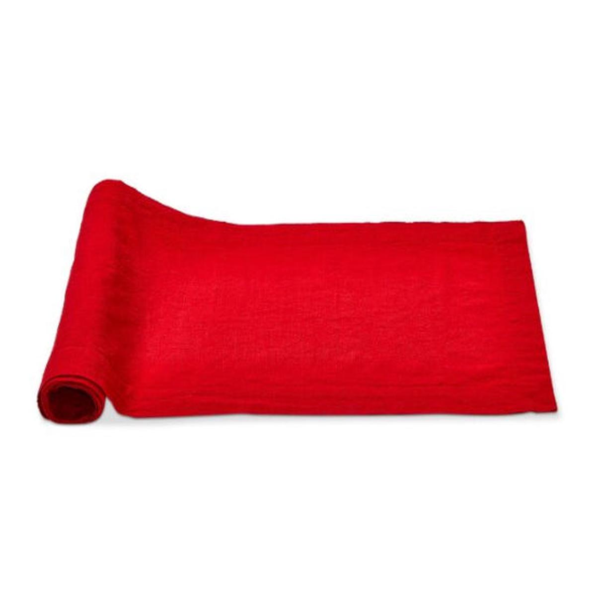 Red Threads Slub Runner