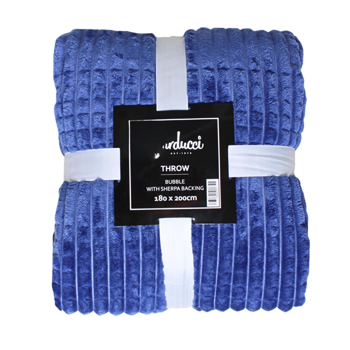 Throw Sherpa Bubble Blue A
