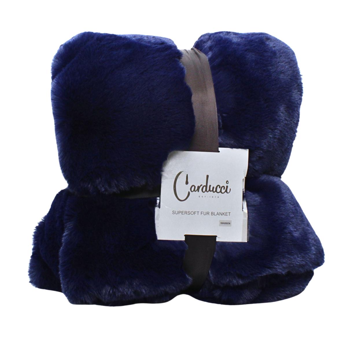 BLANKET RABBIT FUR SOLID BLUE A EACH EACH