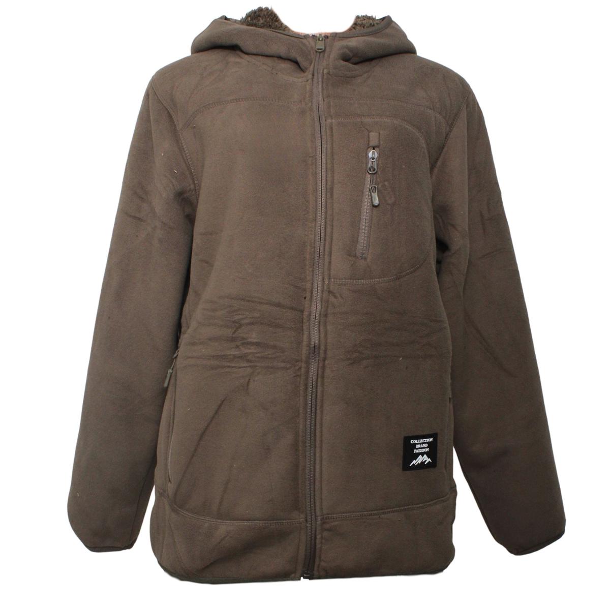 Jacket Fur Men Mocha X Large