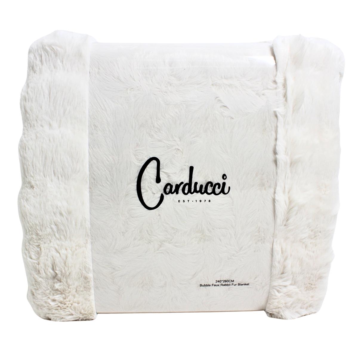 BLANKET RABBIT FUR BUBBLE CREAM KING EACH EACH