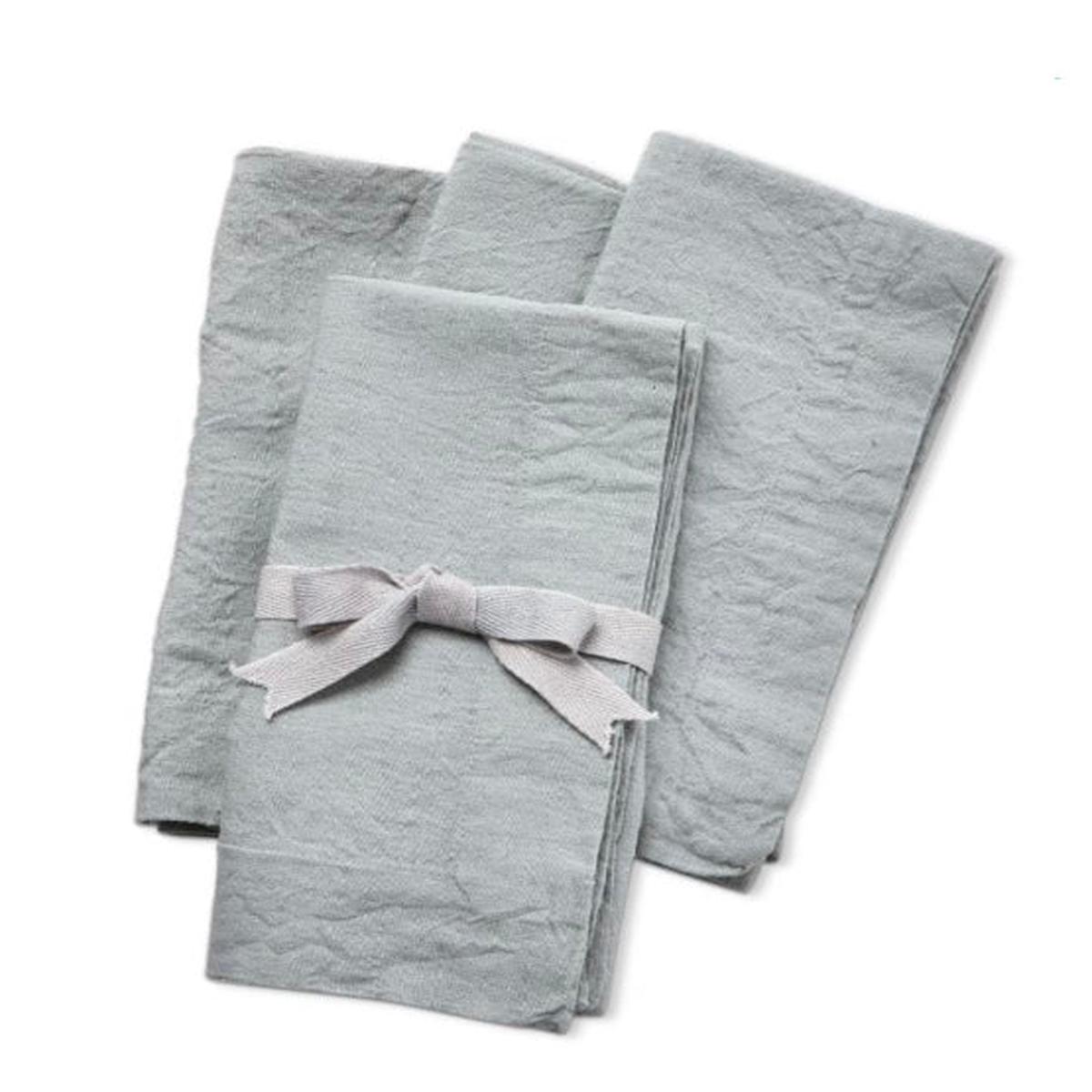 Grey Threads Slub Napkin 4/Set