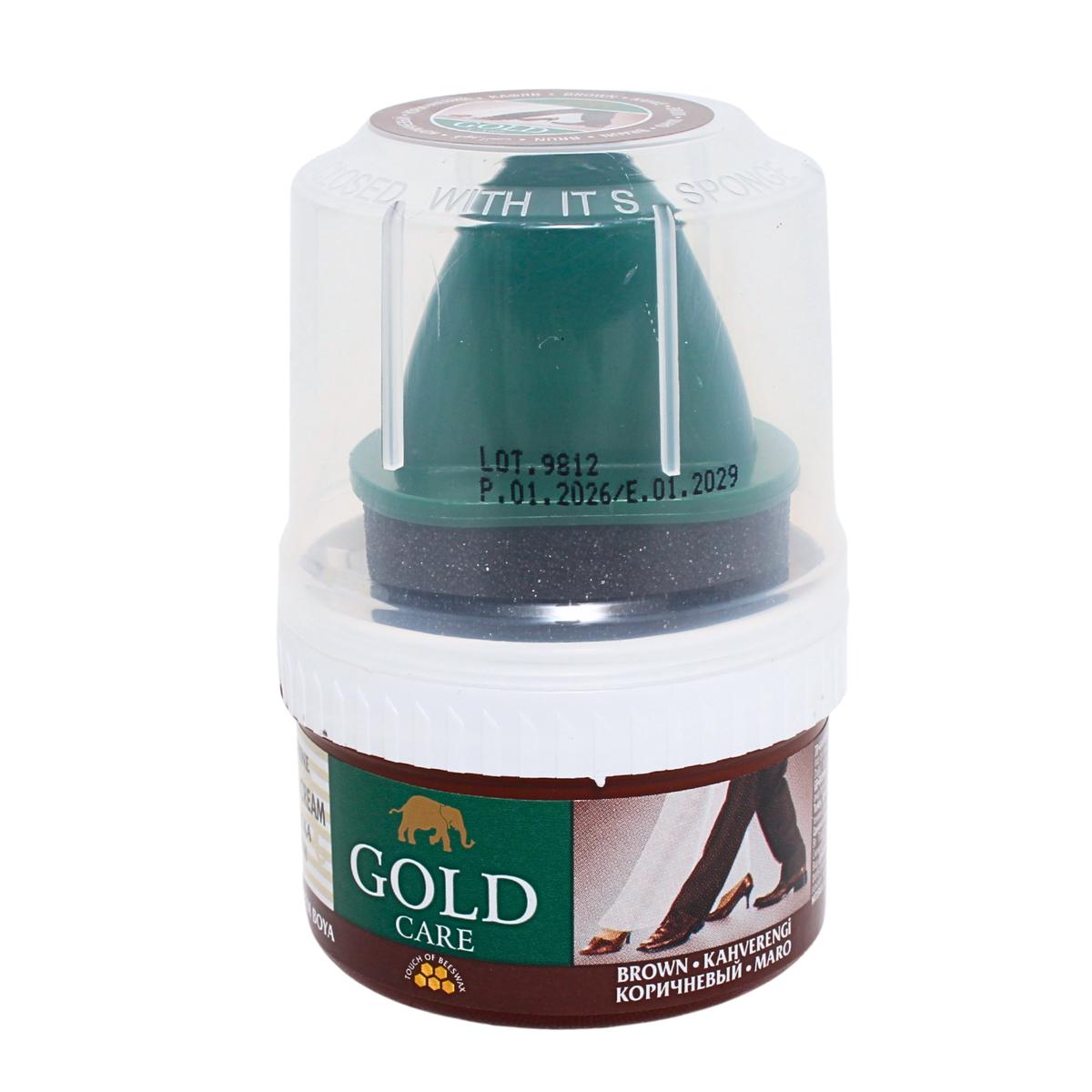 Shoe Polish Goldcare 50ml Brown