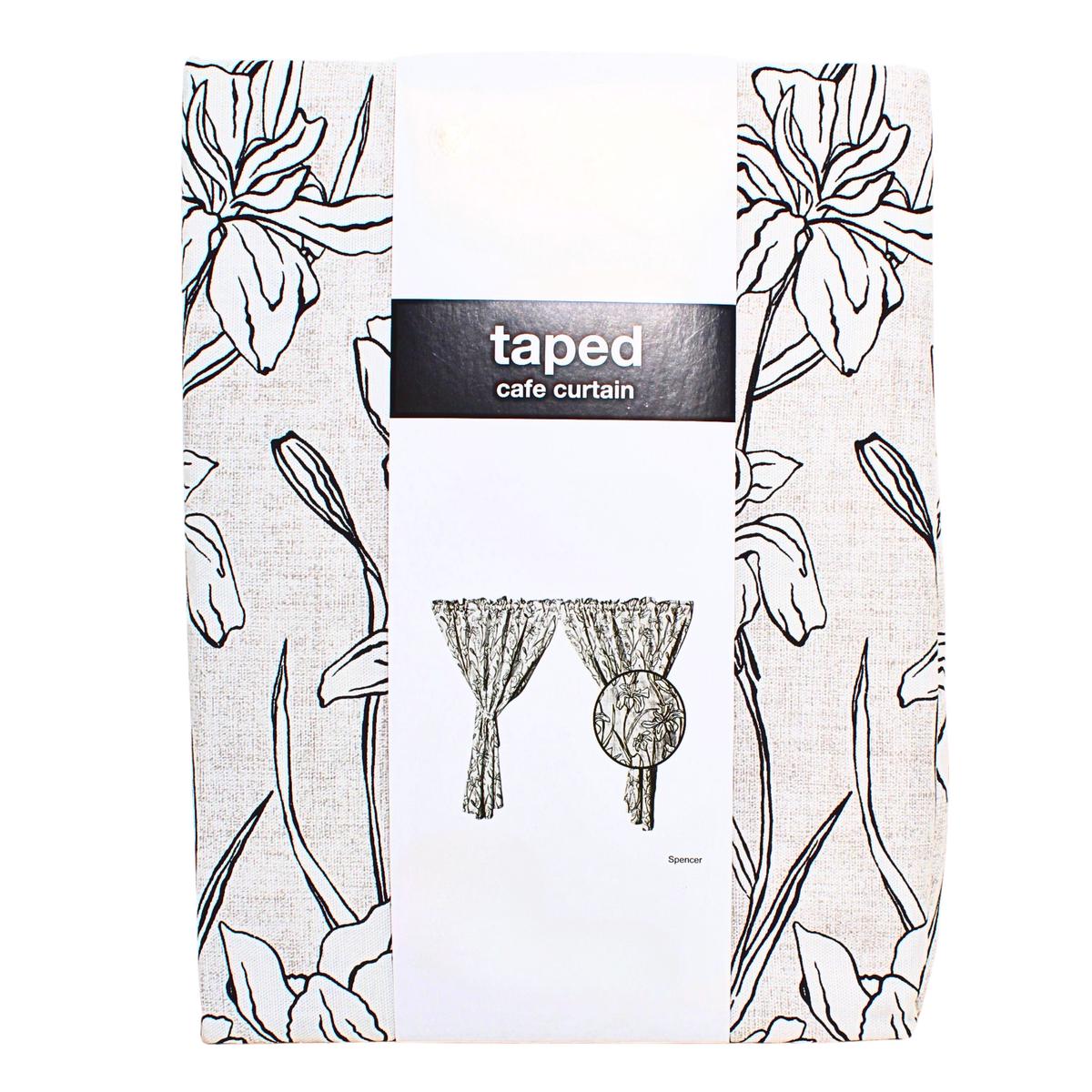 KITCHEN CURTAIN PROTEA SPENCER WHITE 220X120 EACH