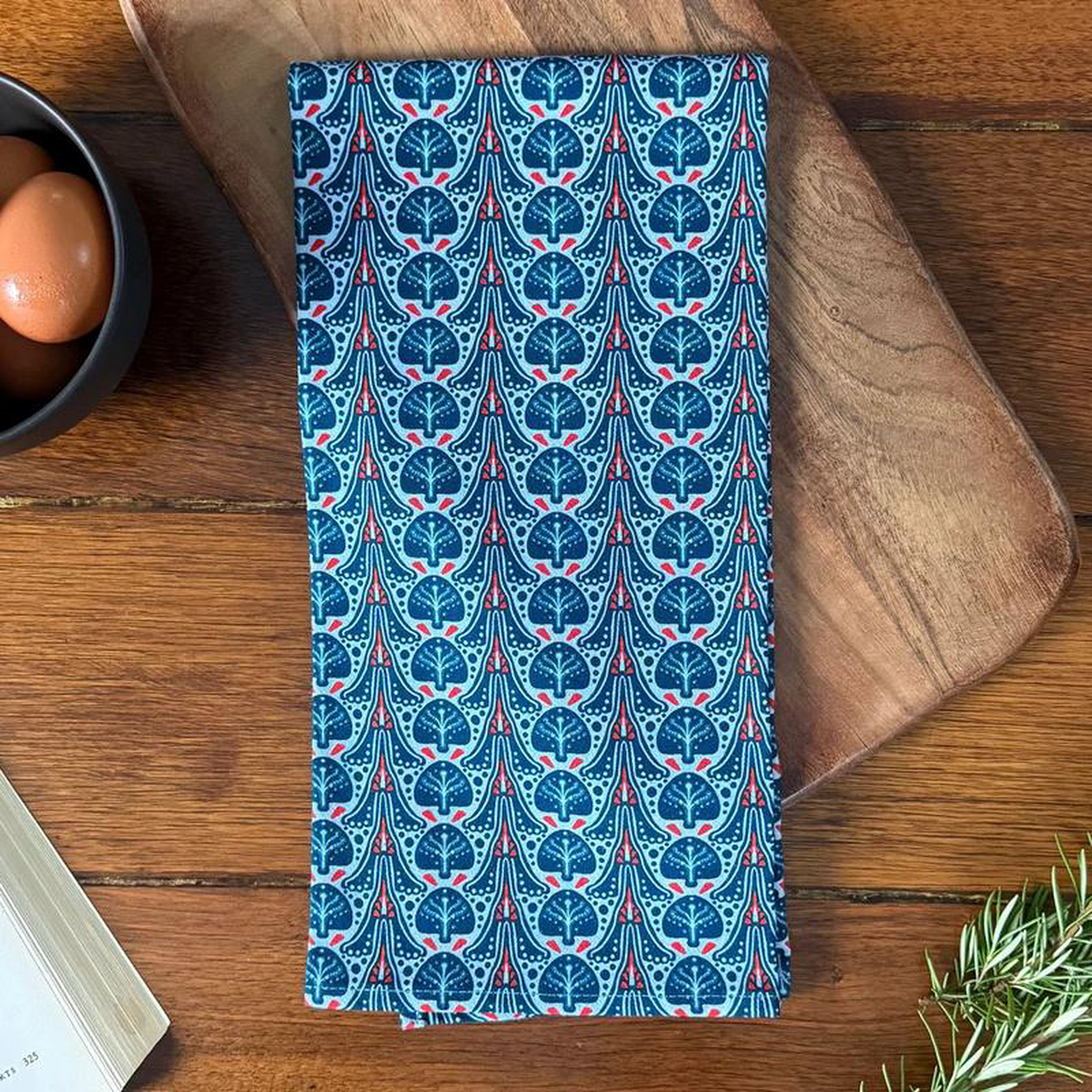 New Wing Studio Tea Towel Winter Forest