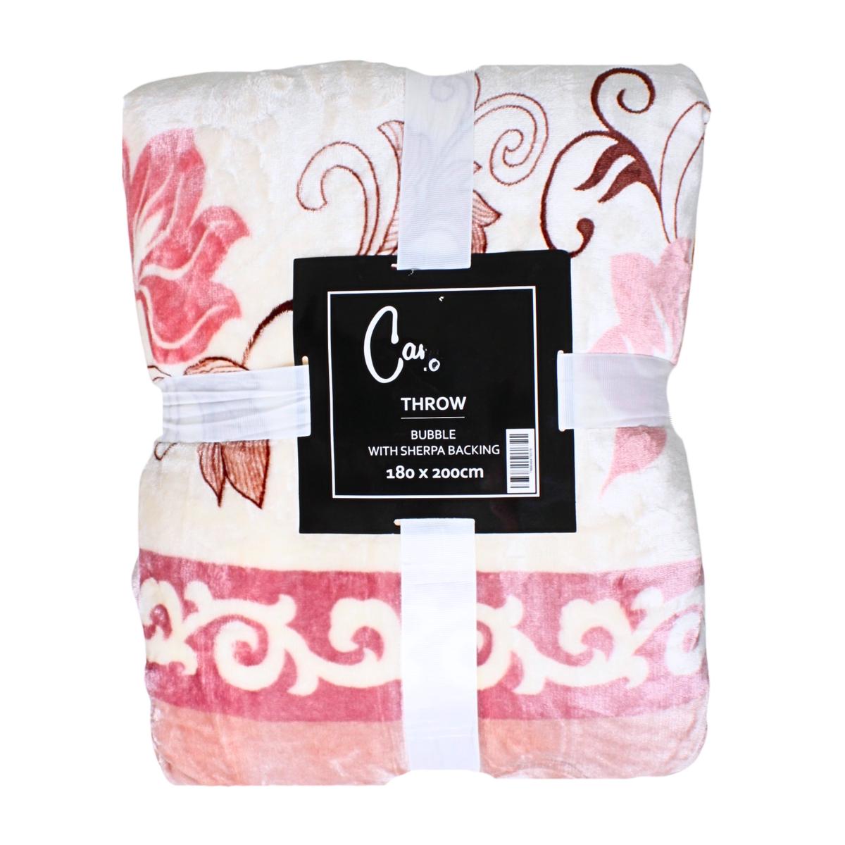 Throw Sherpa Bubble Pink A