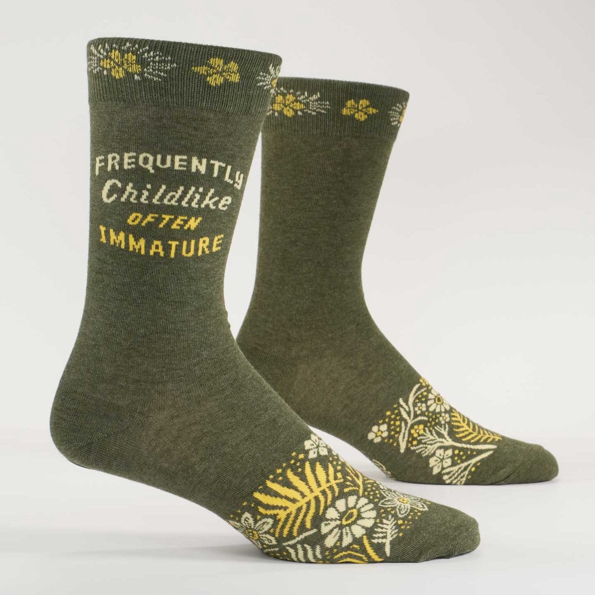 Blue Q Mens Crew Socks - Childlike