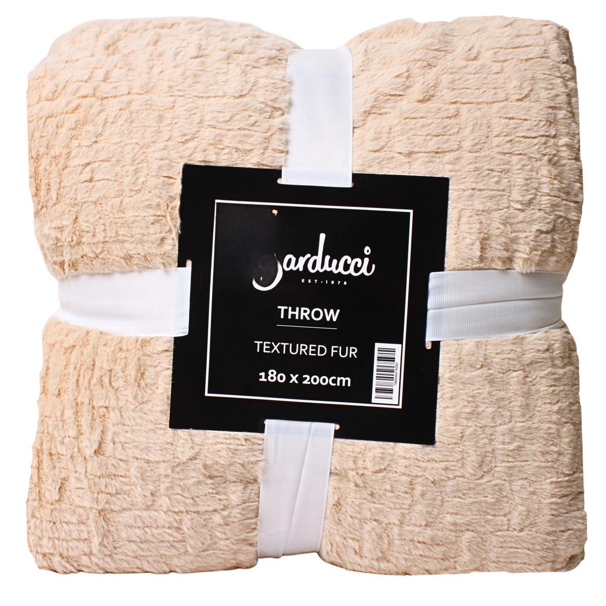 THROW TEXTURE FLANNEL SHERPA STONE A