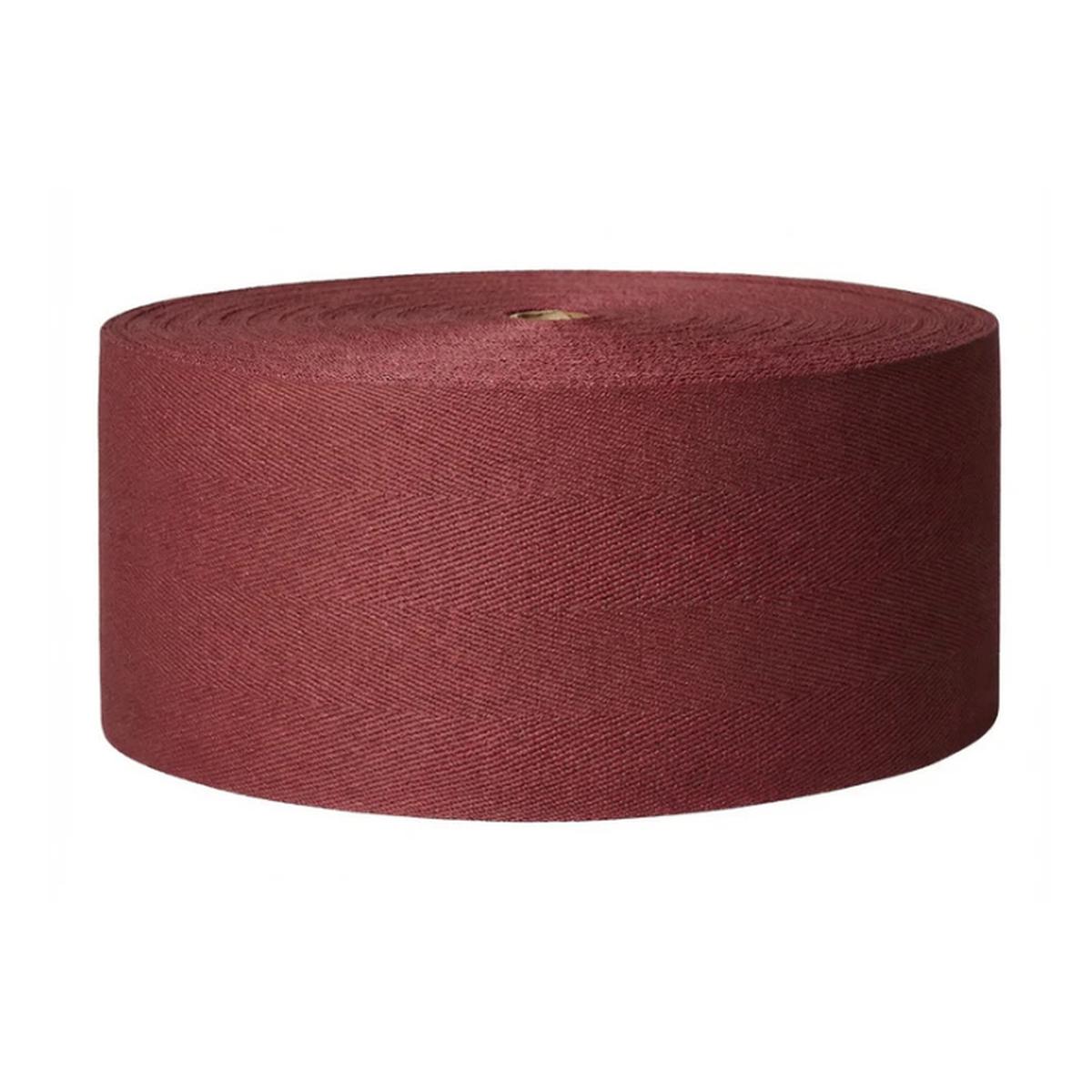 Polyester herringbone bordeaux red border tape