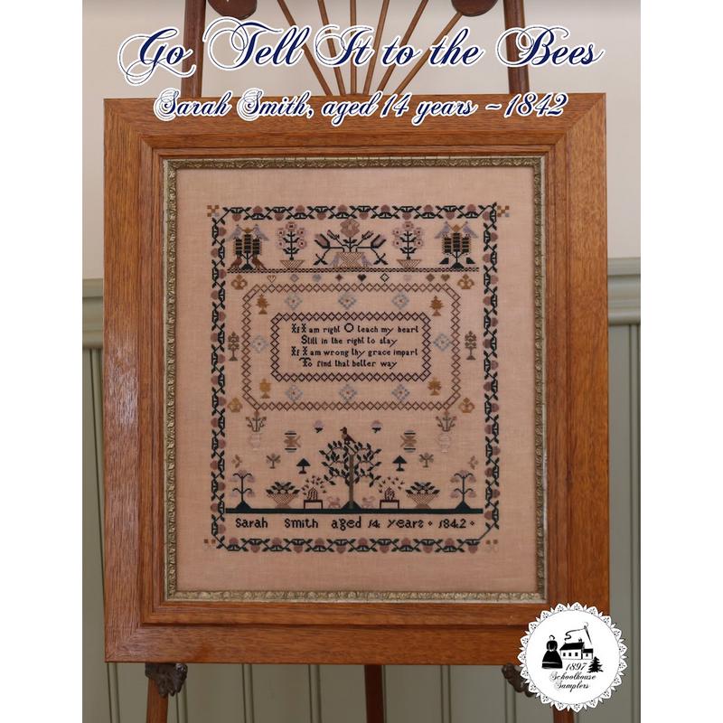 1897 Schoolhouse Samplers ~ Go Tell It to the Bees Sampler Market 2023