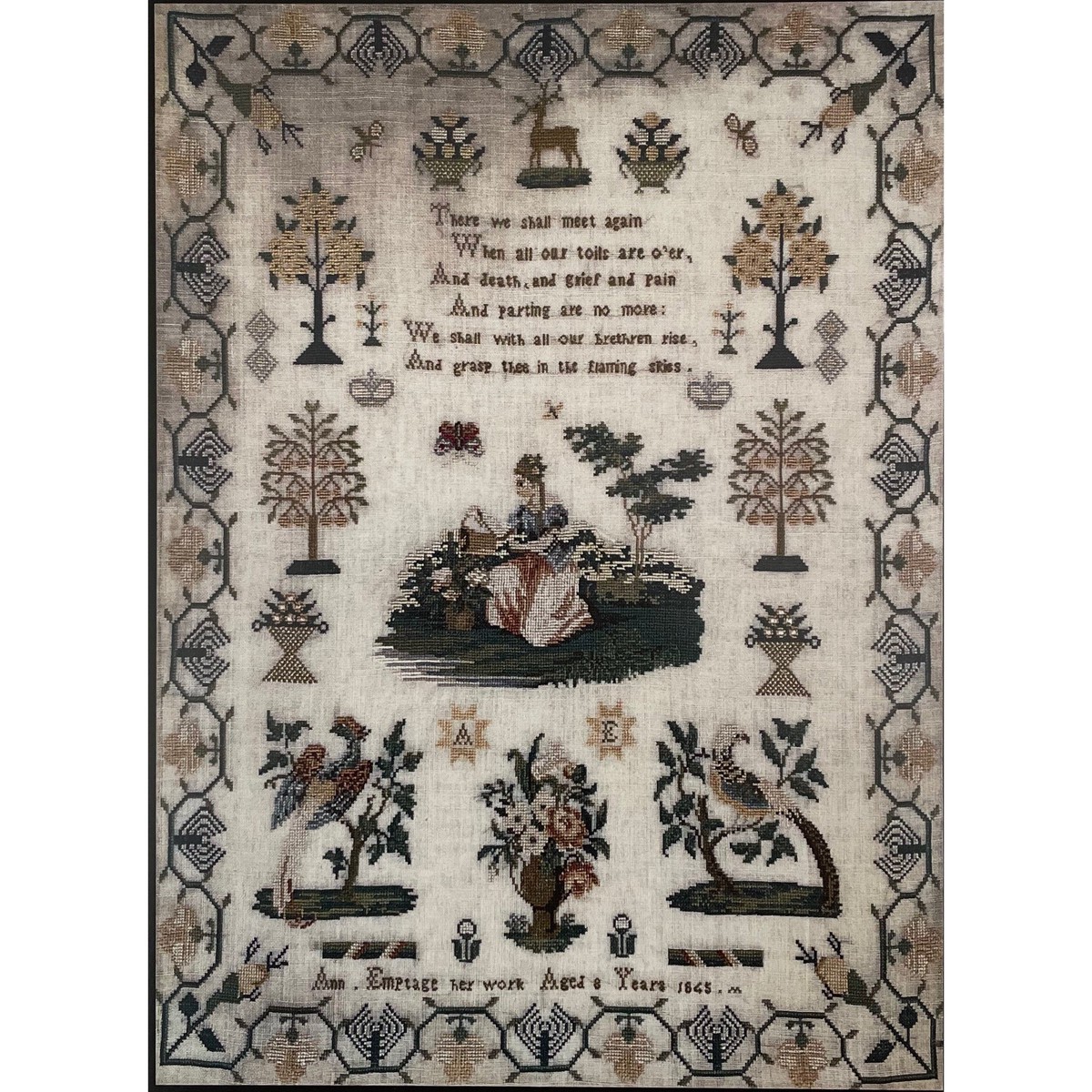 Ann Emptage 1845 Sampler Pattern