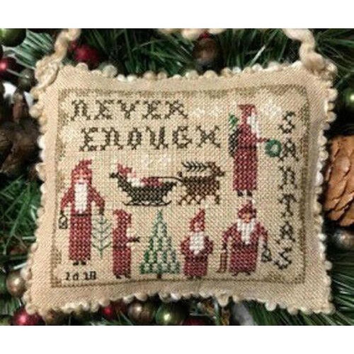 Homespun Elegance ~ Never Enough Santas Pattern