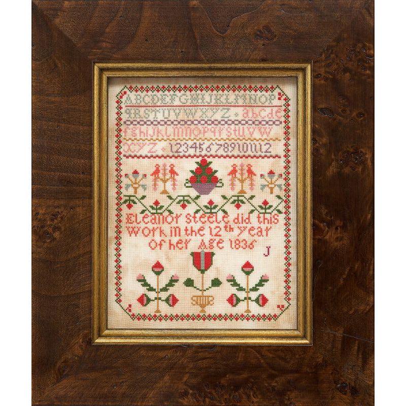 Hands Across The Sea ~ Little Gems Series - Eleanor Steele 1836 Sampler Printed Copy of PDF