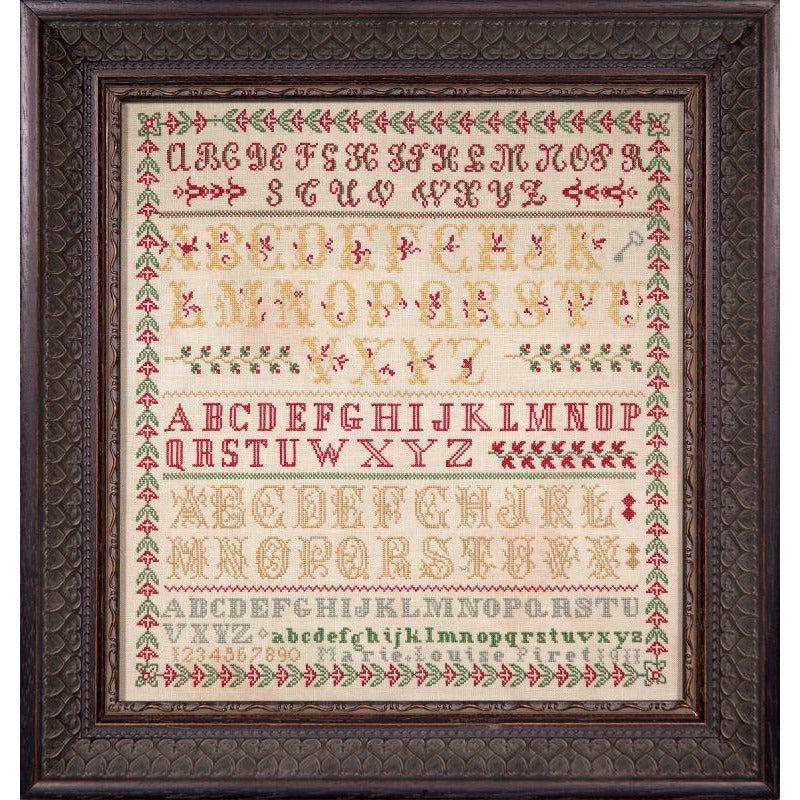 Hands Across The Sea ~ Little Gems Series - Marie Louise Piret 1911 Sampler Pattern PDF Download