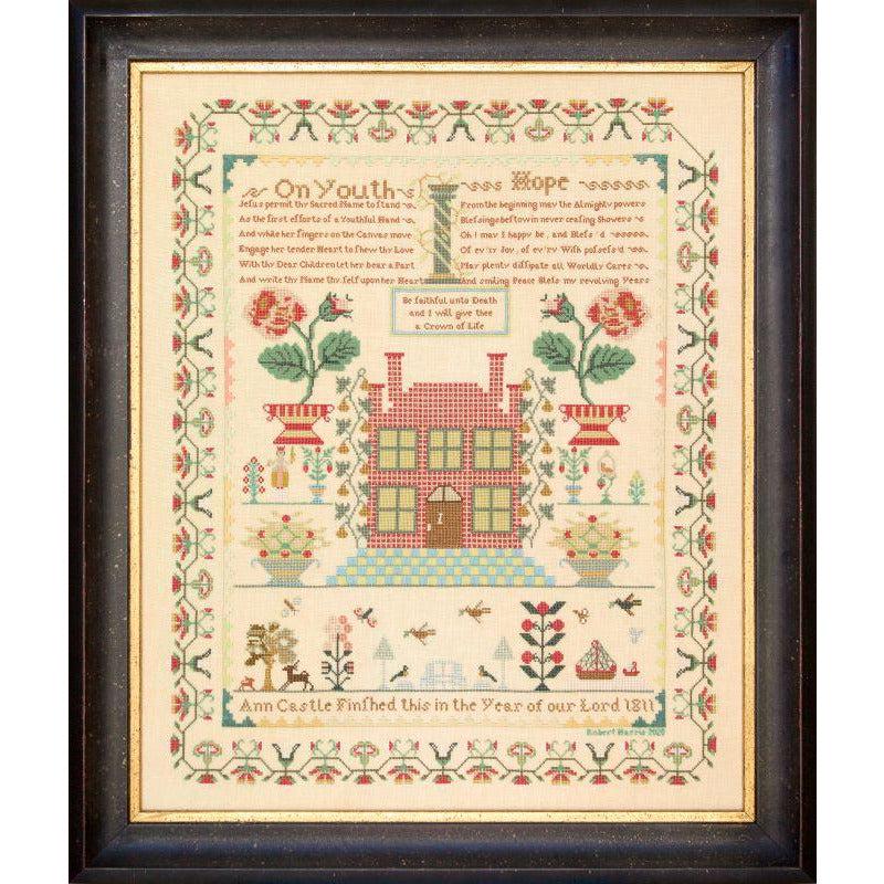 Hands Across The Sea ~ Ann Castle 1811 Sampler Pattern Printed Booklet