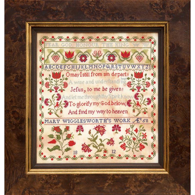 Hands Across The Sea ~ Mary Wigglesworth 1812 Sampler Pattern Booklet