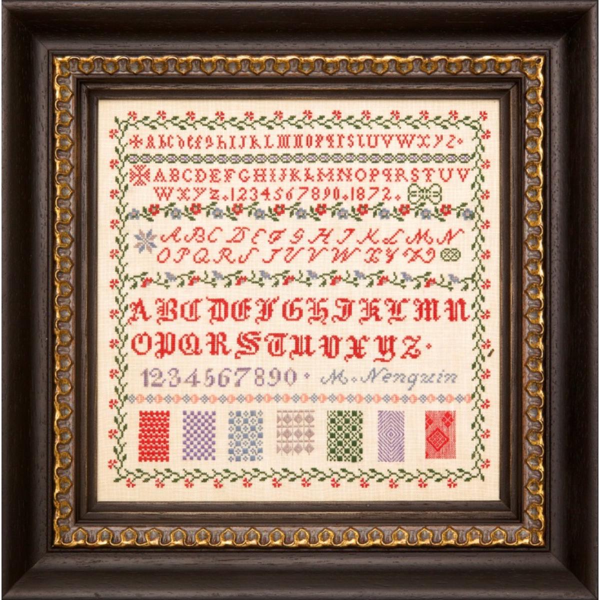 Hands Across The Sea | M Nenquin 1872 Sampler Pattern Booklet