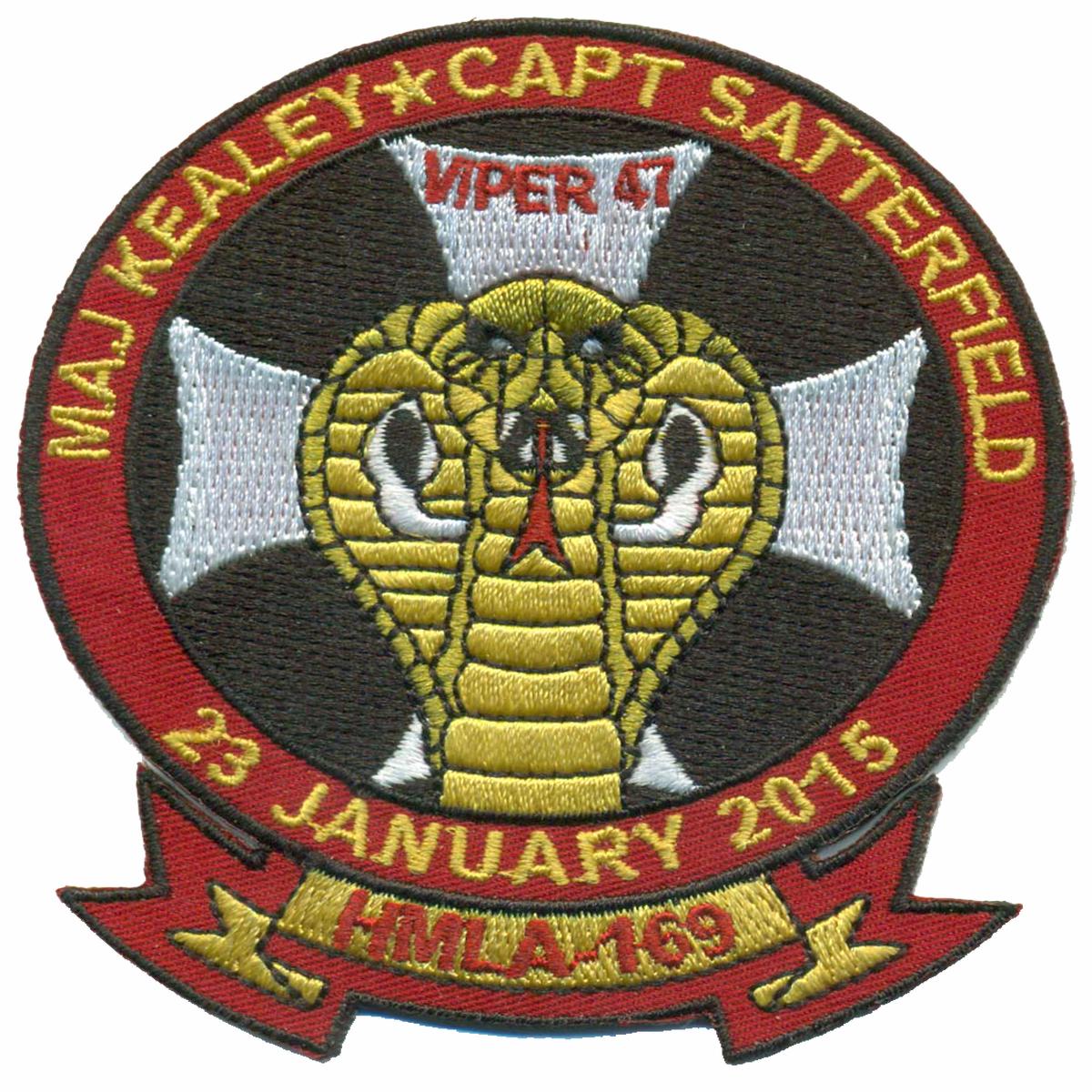 HMLA-169- Maj Kealey/Capt Satterfield Memorial Patch