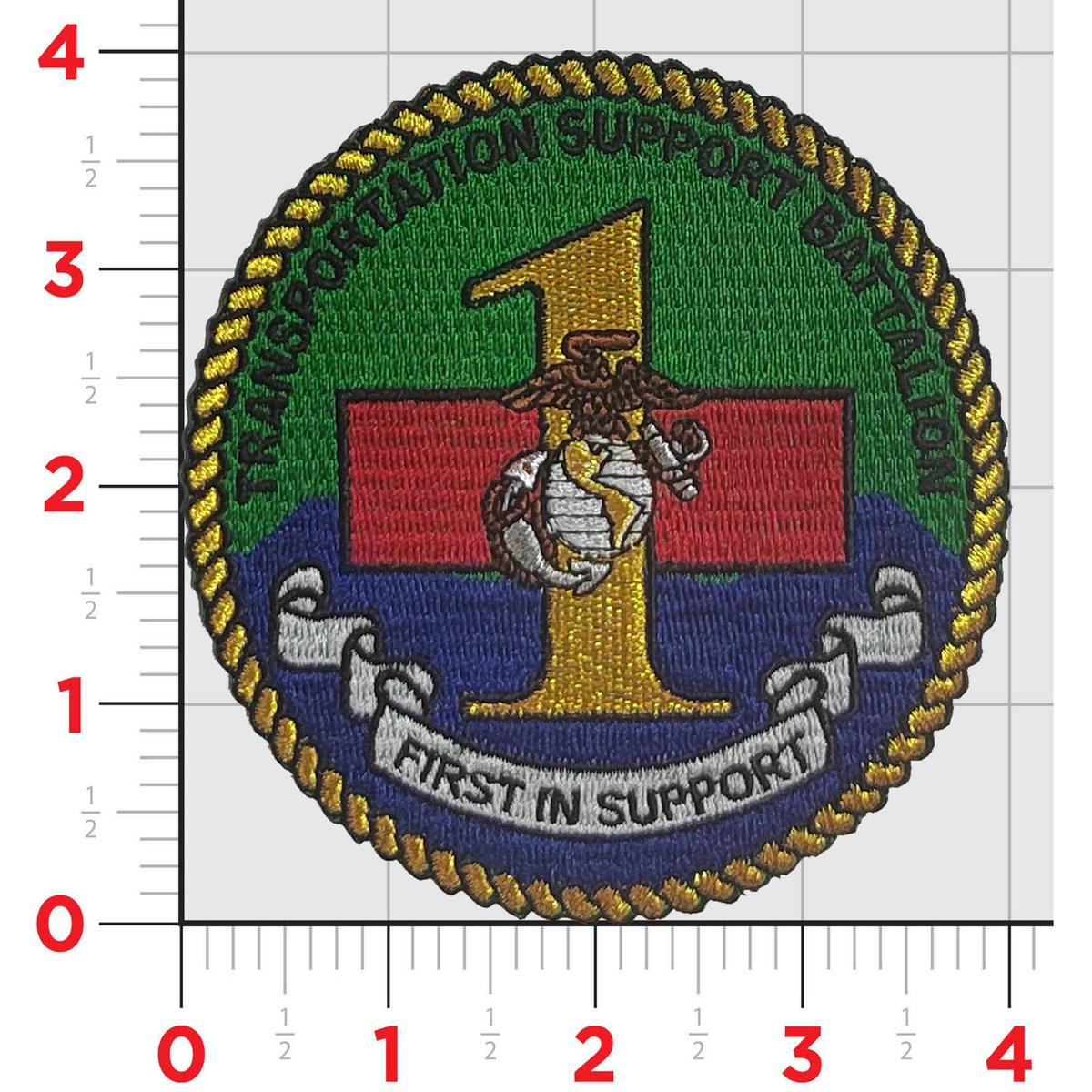 Officially Licensed 1st Transportation Support Battalion Patch