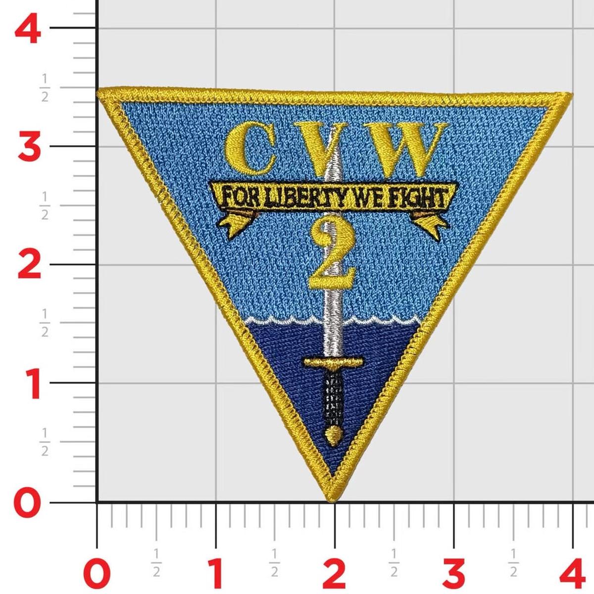 Officially Licensed Carrier Air Wing Two CVW-2 patch