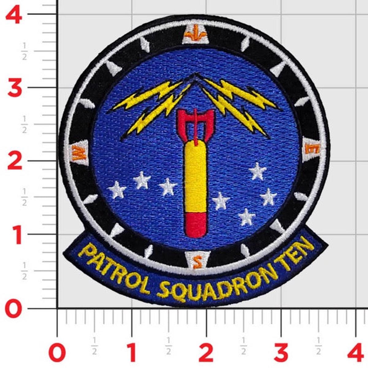 Officially Licensed US Navy Official VP-10 Red Lancers Patch