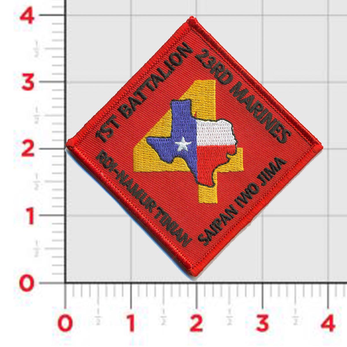 Officially Licensed USMC 1st Battalion 23rd Marines Patch