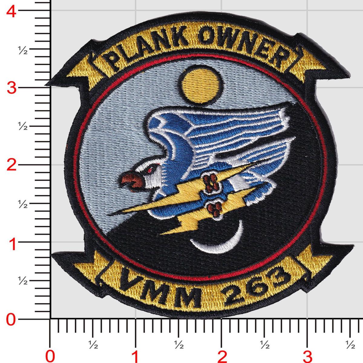 Officially Licensed VMM-263 Thunder Chicken Plank Owner Patch