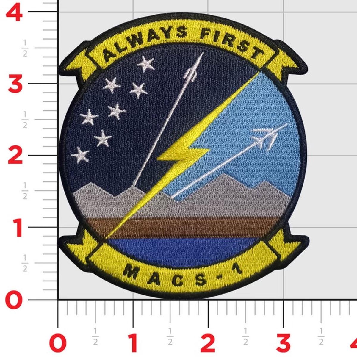 Officially Licensed Marine Air Control Group MACS-1 patch